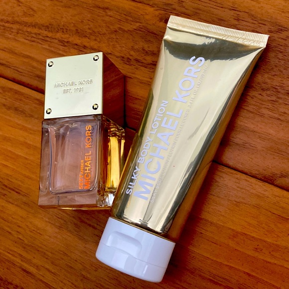 Michael Kors Other - Michael Kors Sexy Amber Perfume & Silky Body Lotion Set
